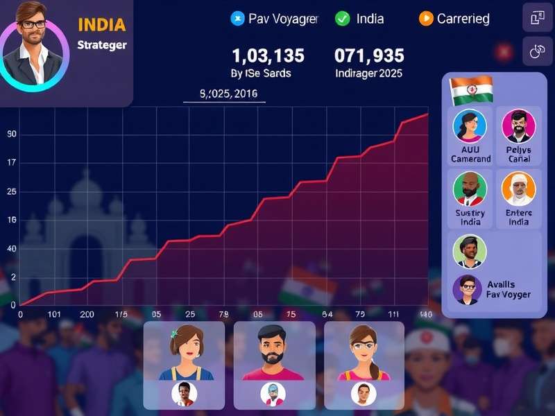 Pav Voyager download statistics graph showing growth in India